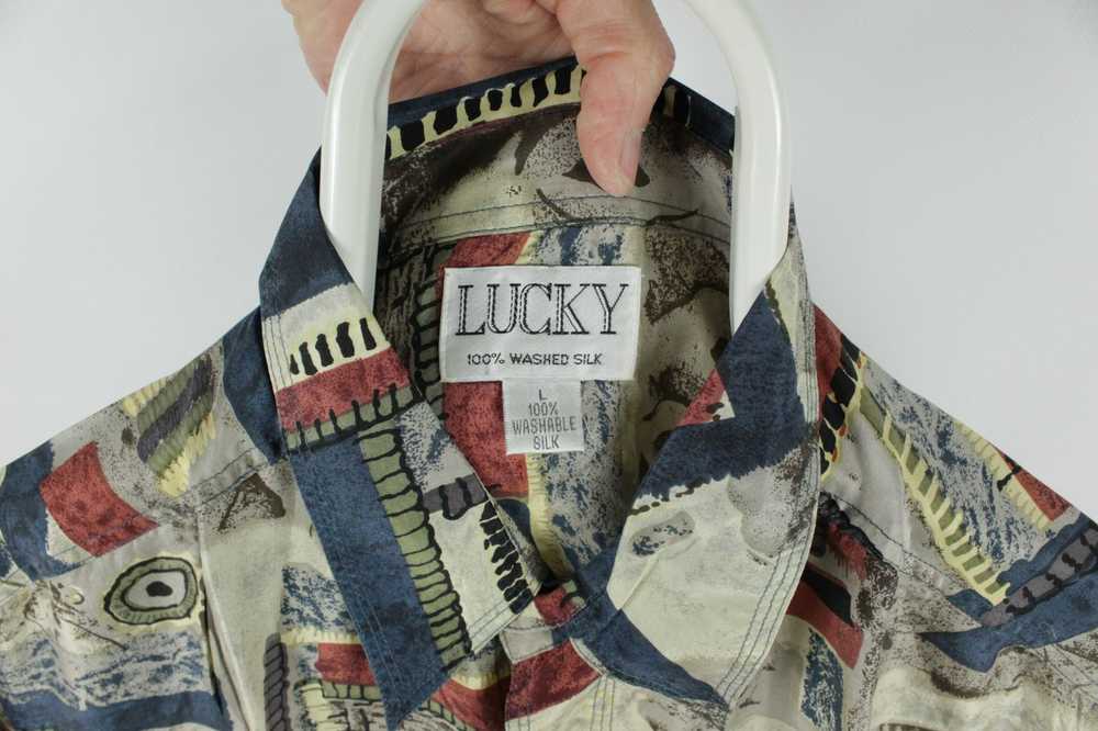 Japanese Brand × Vintage Vintage Lucky Silk Shirt… - image 3