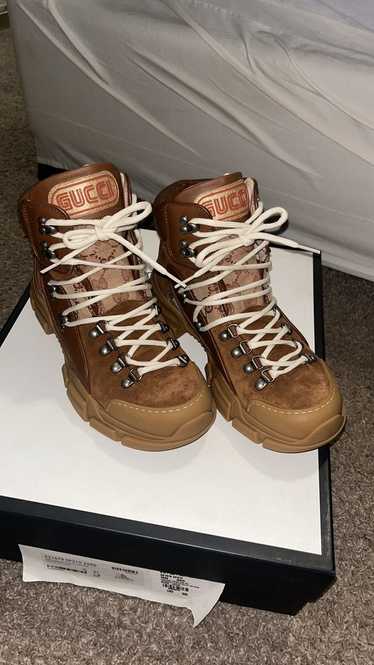 Gucci Gucci Flashtrek Leather High Boot Brown