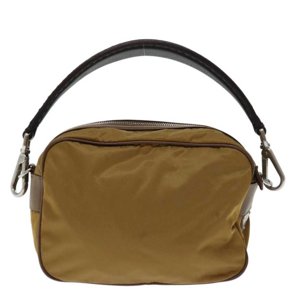 Prada Tessuto Brown Synthetic Shoulder Bag (Pre-O… - image 2