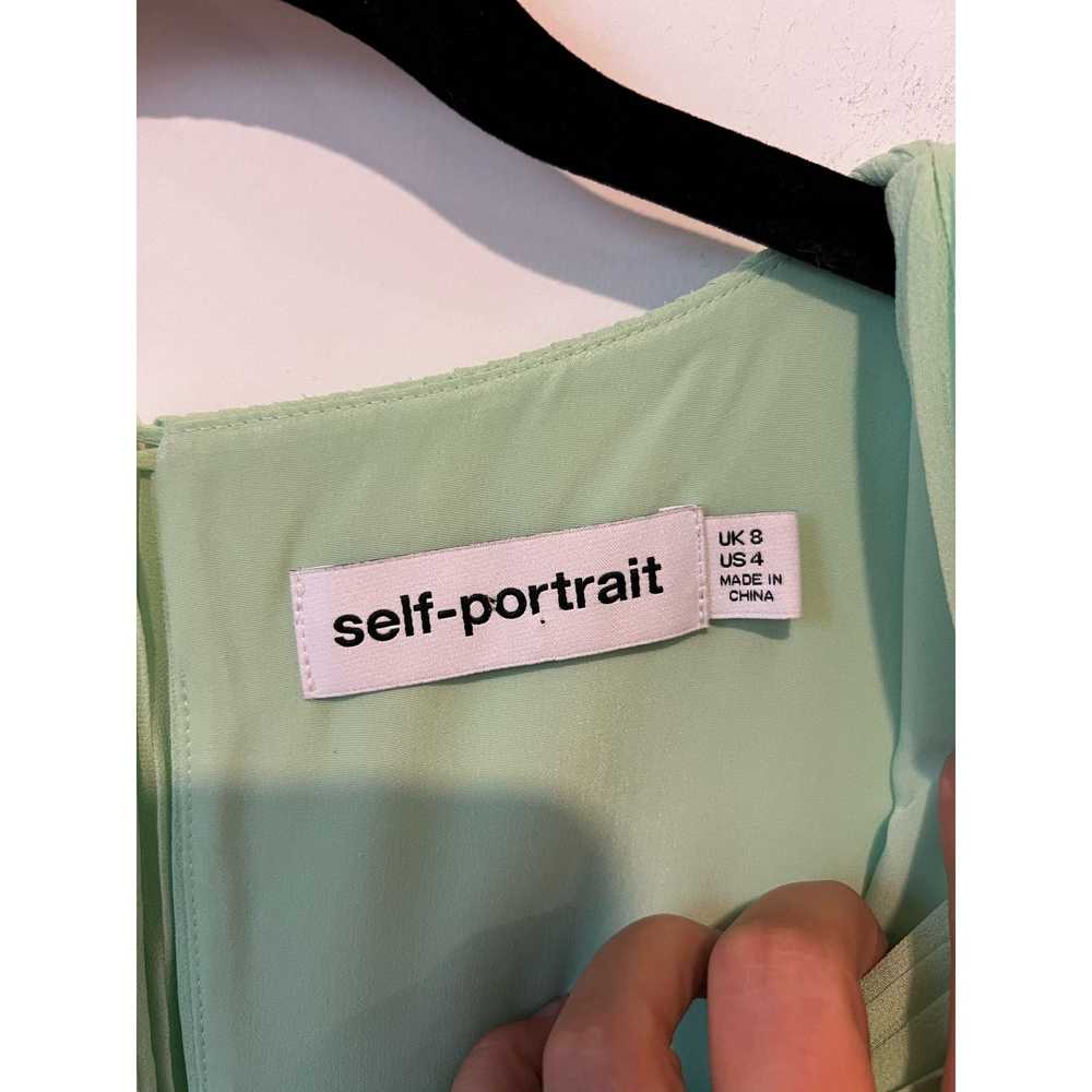 Self-Portrait Self-Portrait Spearmint Chiffon Mid… - image 3