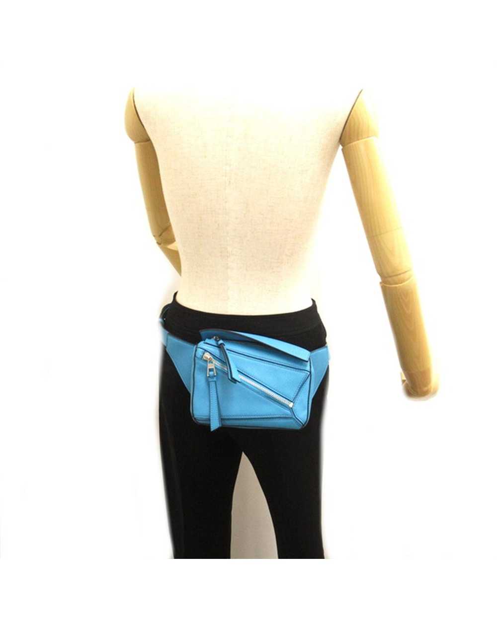 Pre Loved Loewe  Puzzle Belt Bag in Blue  -  Belt… - image 6