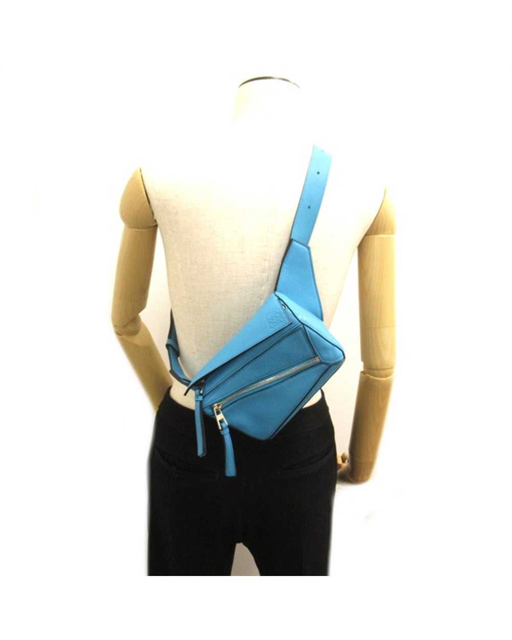 Pre Loved Loewe  Puzzle Belt Bag in Blue  -  Belt… - image 8