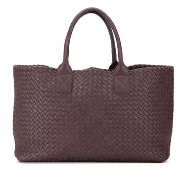 Purple Bottega Veneta Medium Intrecciato Cabat Tot