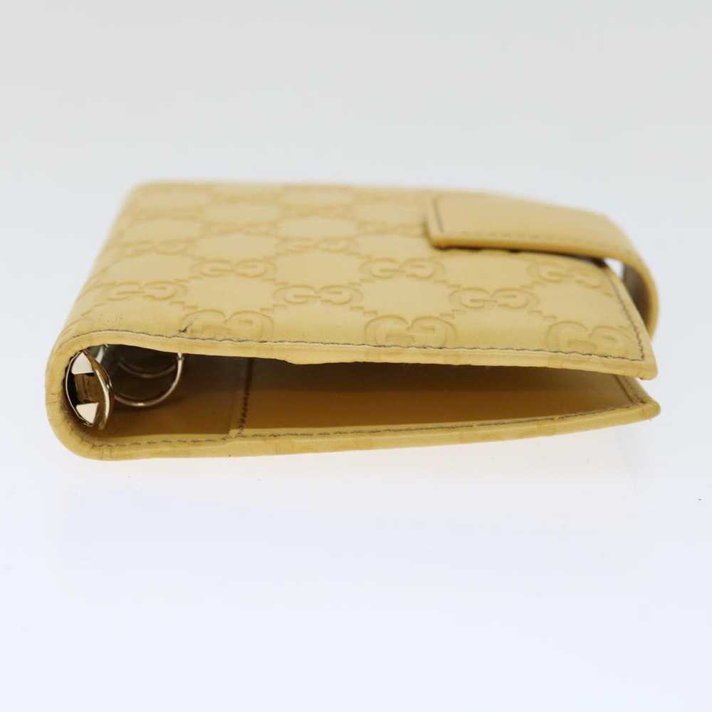 Gucci Couverture Agenda Yellow Leather Wallet (Pr… - image 11