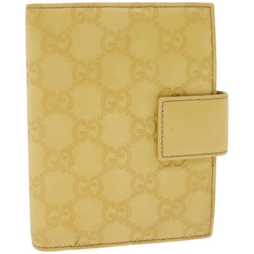 Gucci Couverture Agenda Yellow Leather Wallet (Pr… - image 2