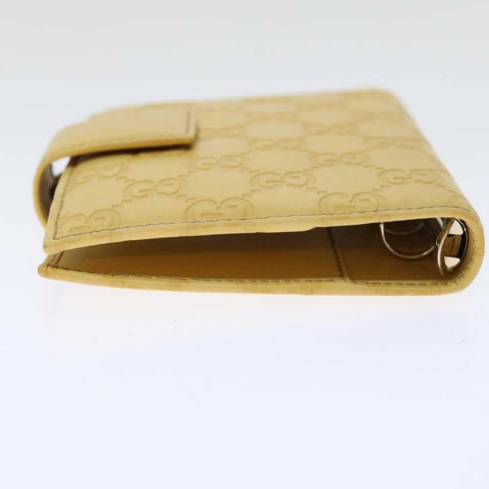 Gucci Couverture Agenda Yellow Leather Wallet (Pr… - image 5