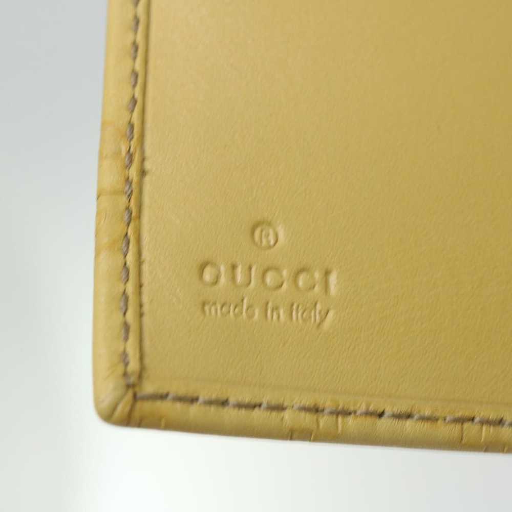 Gucci Couverture Agenda Yellow Leather Wallet (Pr… - image 8