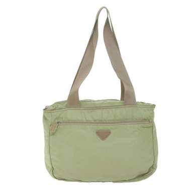 Prada Tessuto Khaki Synthetic Tote Bag (Pre-Owned) - image 1