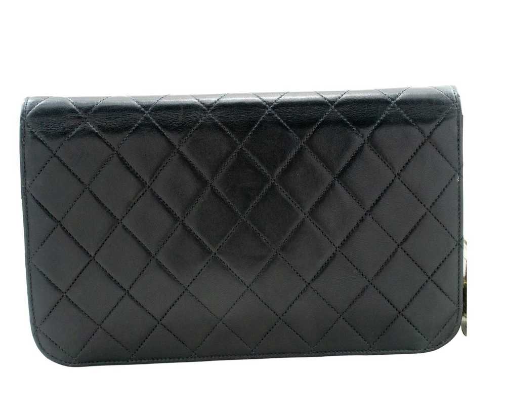 Chanel Full Flap Black Leather Shoulder Bag (Pre-… - image 2