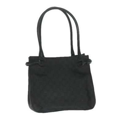 Gucci Gg Canvas Black Canvas Shoulder Bag (Pre-Ow… - image 1