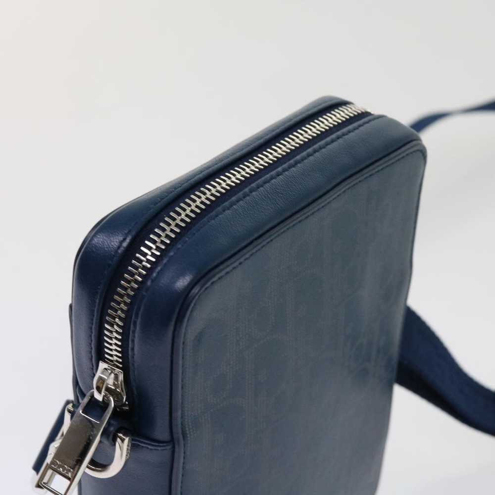 Dior Oblique Navy Canvas Shoulder Bag (Pre-Owned) - image 4