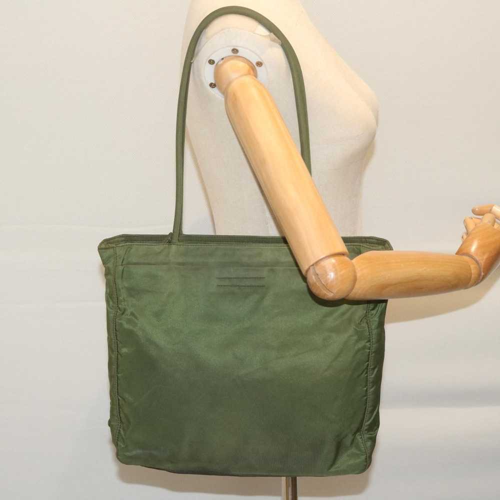 Prada Khaki Synthetic Tote Bag (Pre-Owned) - image 8