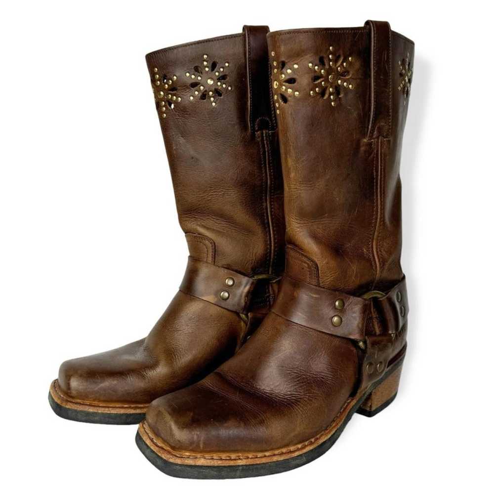 Frye Leather biker boots - image 2