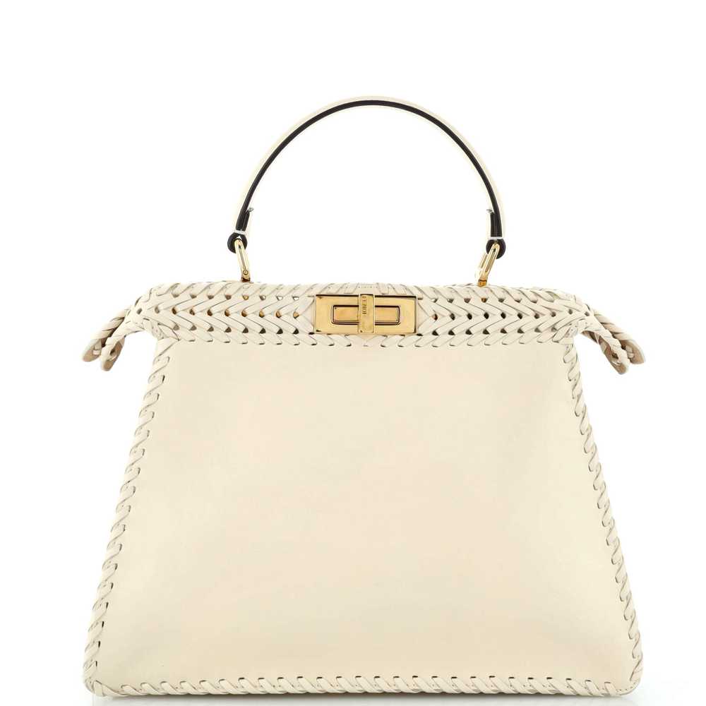 FENDI Peekaboo ISeeU Bag Whipstitch Leather Medium - image 3