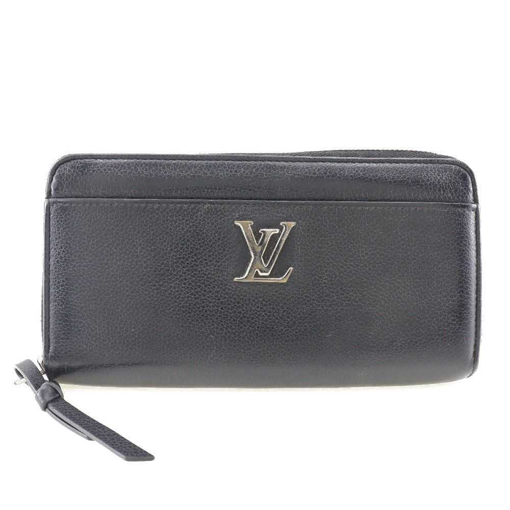 Louis Vuitton Lockme Black Leather Wallet (Pre-Ow… - image 1