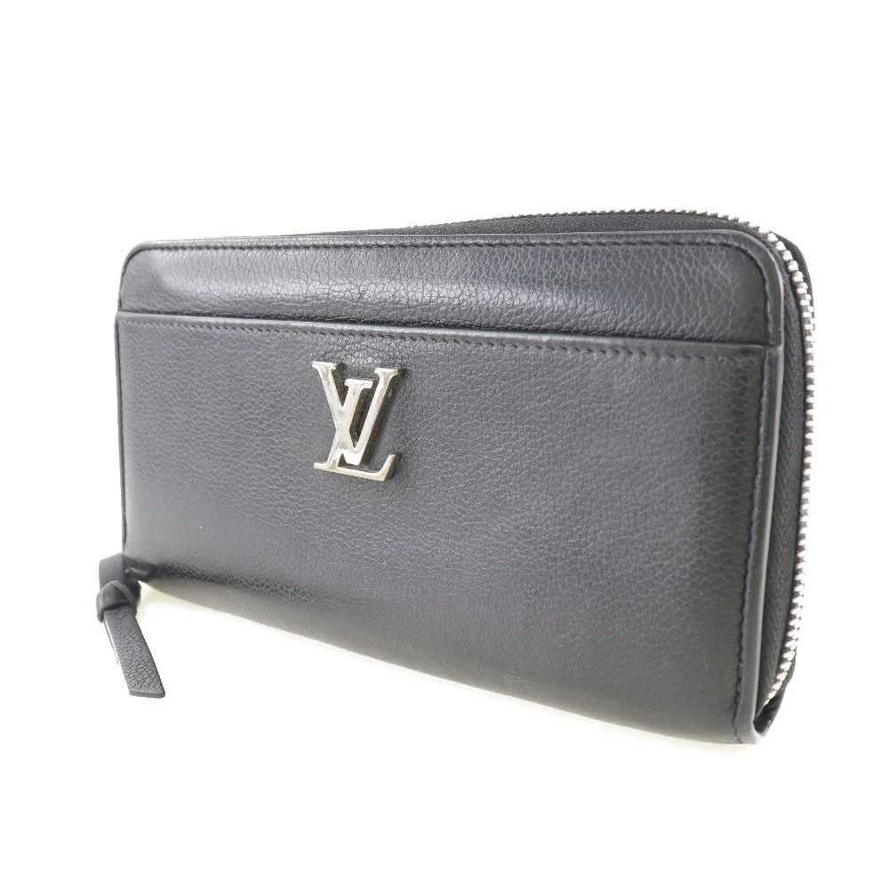 Louis Vuitton Lockme Black Leather Wallet (Pre-Ow… - image 3