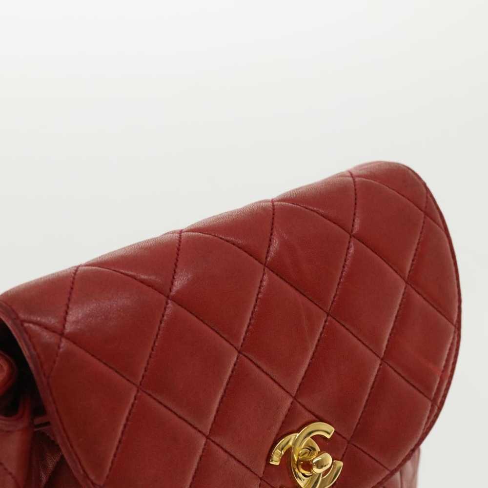 Chanel Duma Red Leather Backpack Bag (Pre-Owned) - image 7