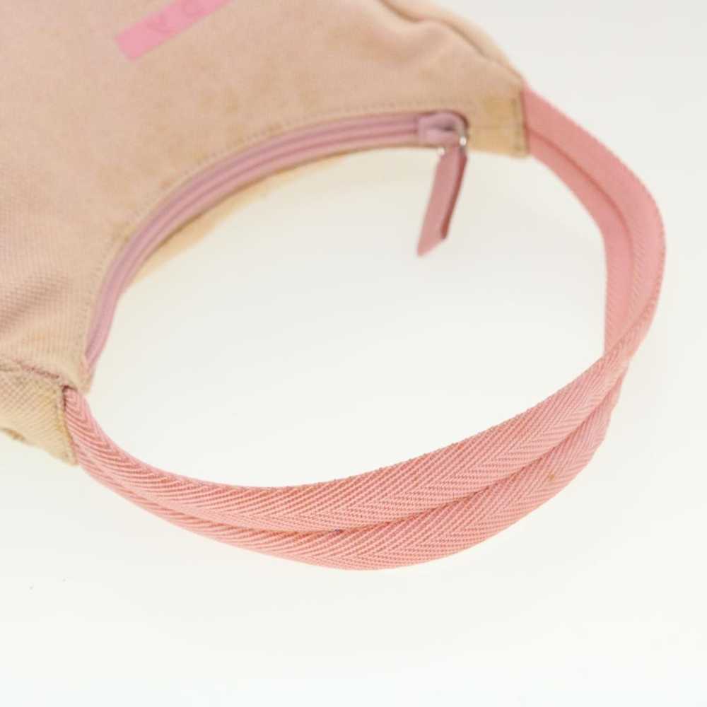 Prada Pink Canvas Handbag (Pre-Owned) - image 4