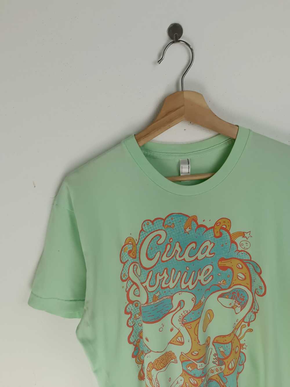 Band Tees × Vintage VINTAGEG Y2K CIRCA SURVIVE TE… - image 5