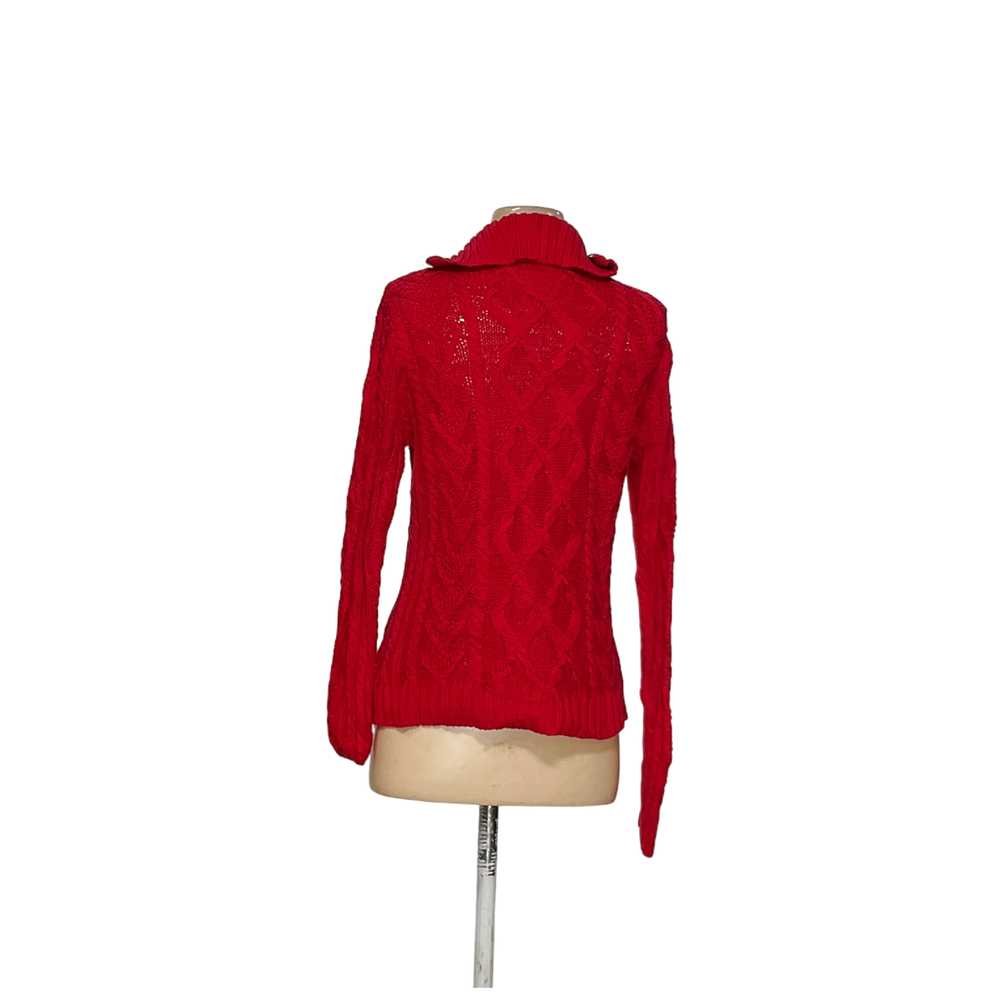 Lauren Ralph Lauren Red Henley Sweater - image 2