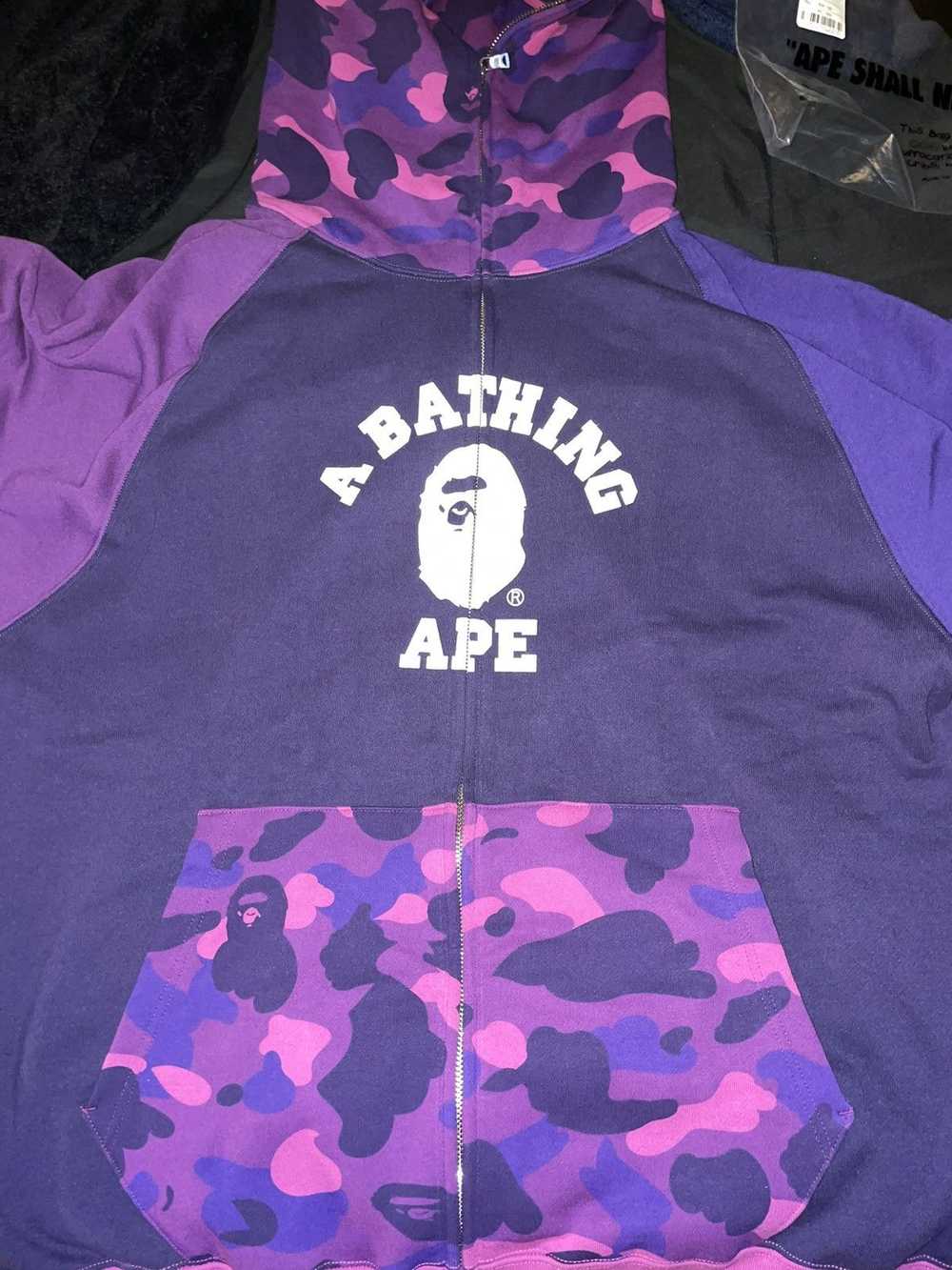 Bape Bape color camo full zip hoodie - image 1