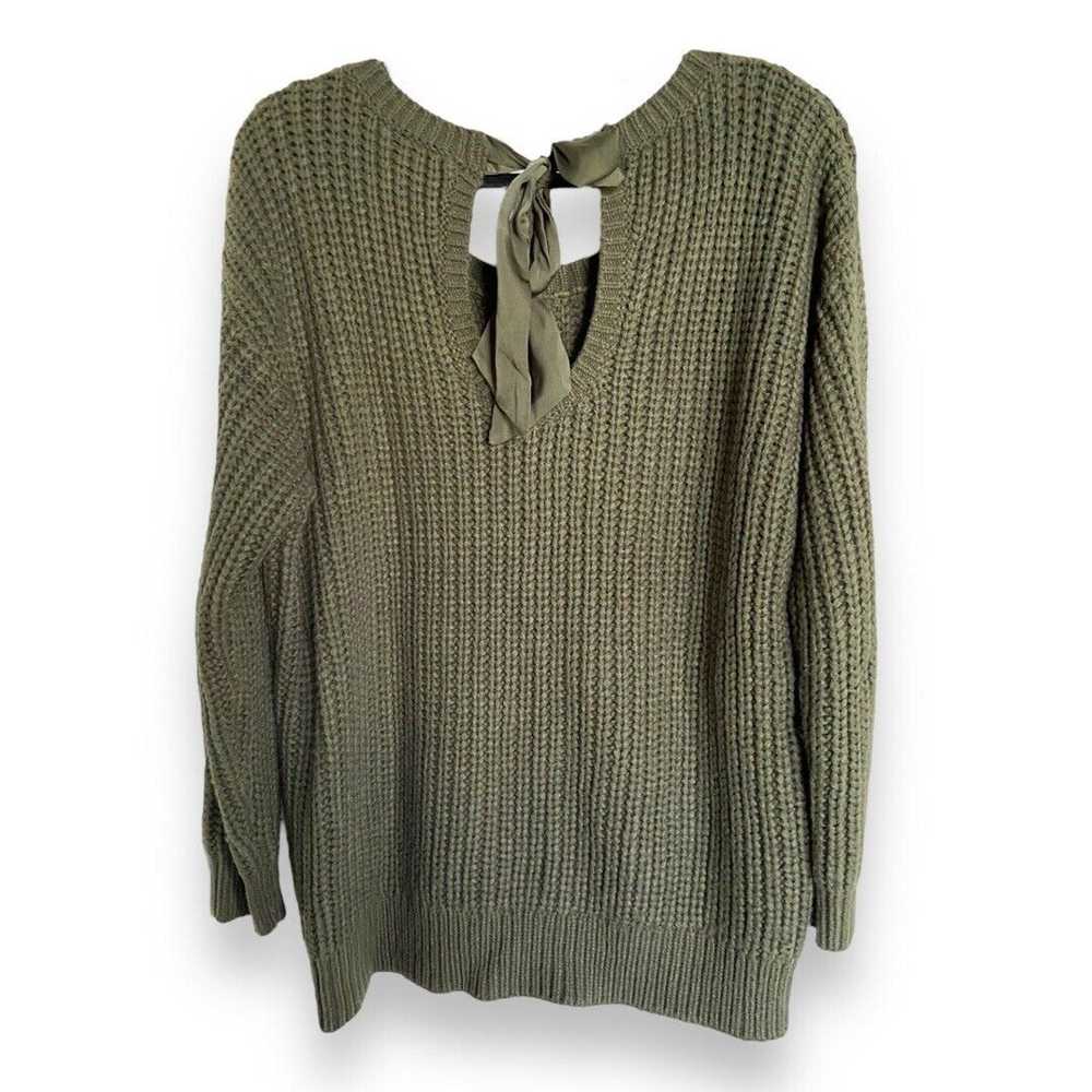 Other Torrid Womens Sweater Sz 0 L 12 Olive Green… - image 7