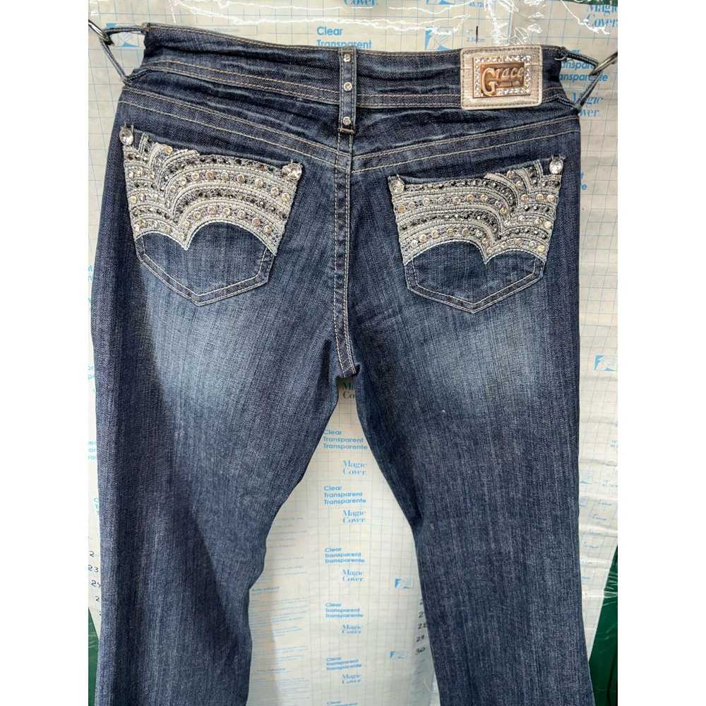 Grace in LA Grace In La Jeans Size 5 Easy Fit Emb… - image 6