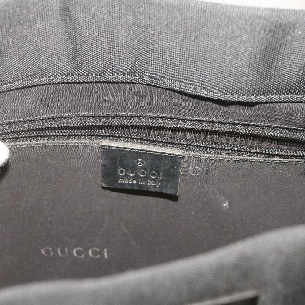 Gucci Bamboo Black Canvas Handbag (Pre-Owned) - image 8