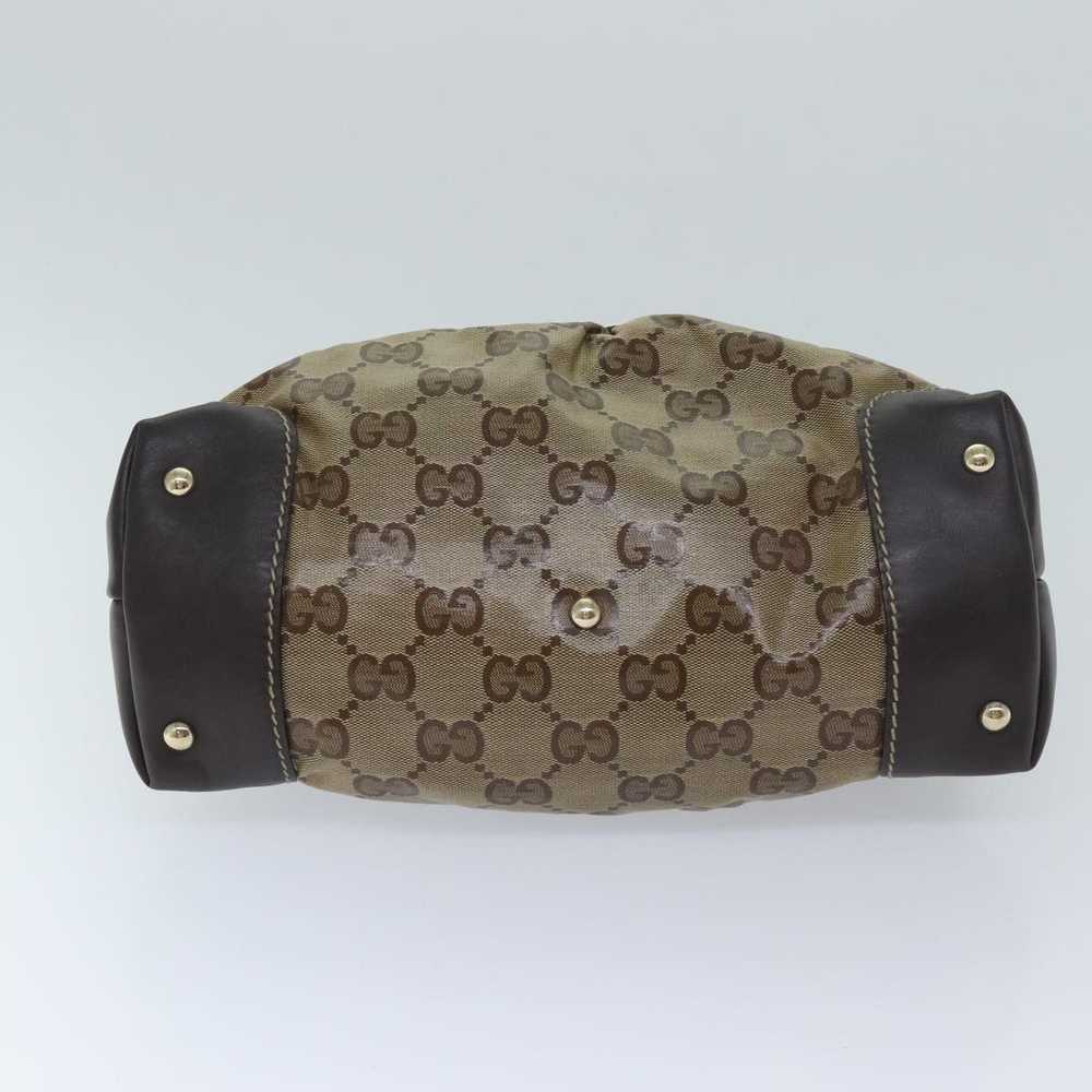 Gucci Gg Crystal Beige Canvas Handbag (Pre-Owned) - image 3