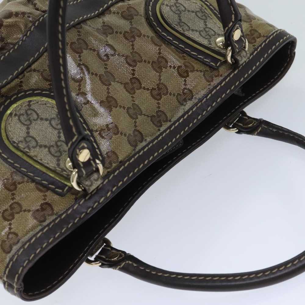 Gucci Gg Crystal Beige Canvas Handbag (Pre-Owned) - image 4