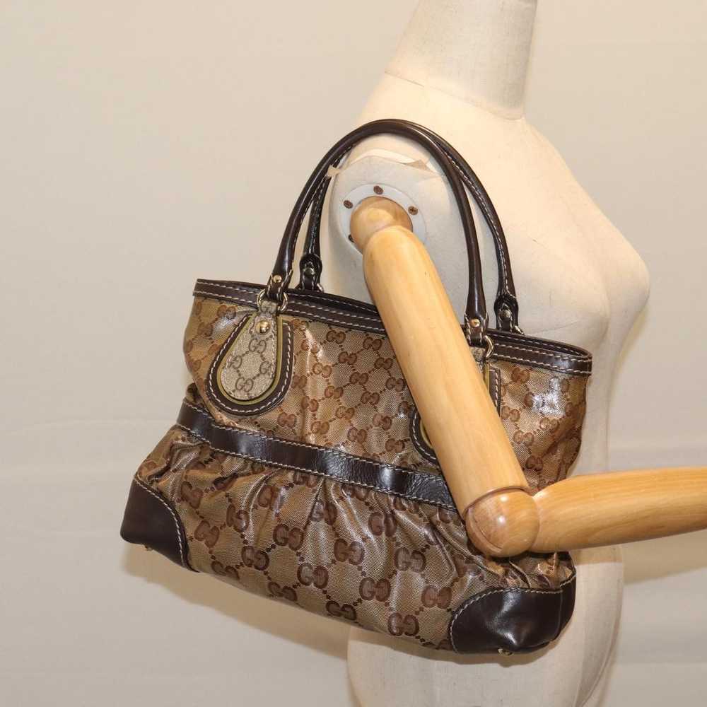 Gucci Gg Crystal Beige Canvas Handbag (Pre-Owned) - image 7