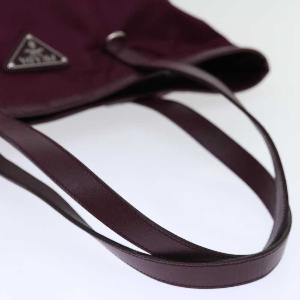 Prada Tessuto Burgundy Synthetic Tote Bag (Pre-Ow… - image 10