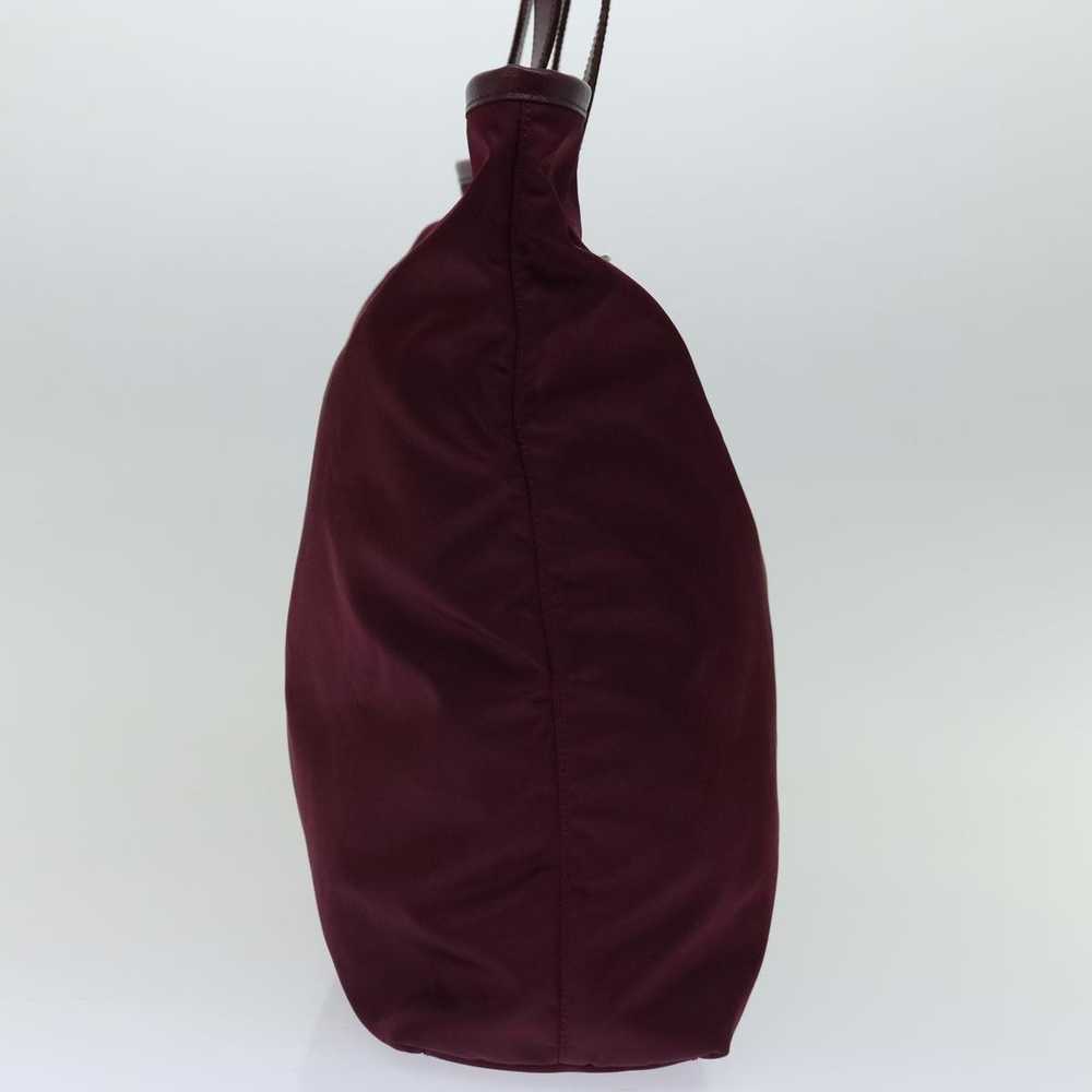 Prada Tessuto Burgundy Synthetic Tote Bag (Pre-Ow… - image 4