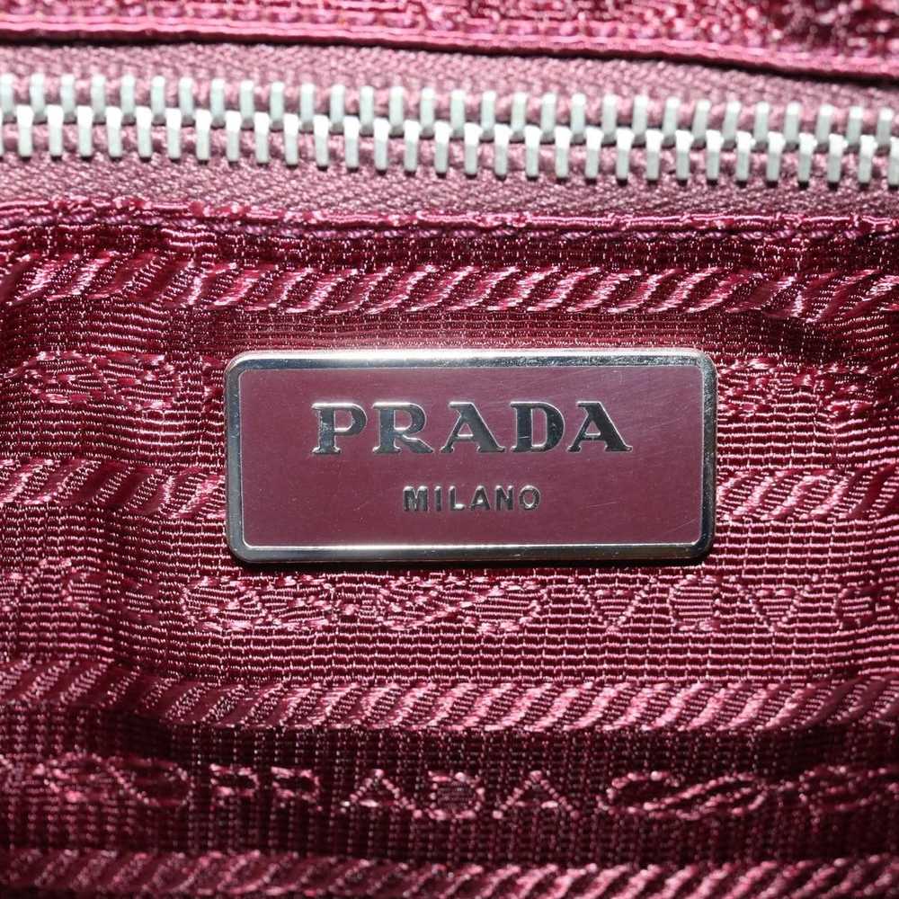 Prada Tessuto Burgundy Synthetic Tote Bag (Pre-Ow… - image 8