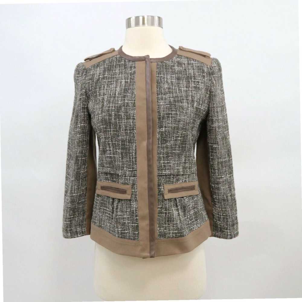 Elie Tahari Pearson 0 Exquisite Tweed Blazer Jack… - image 1