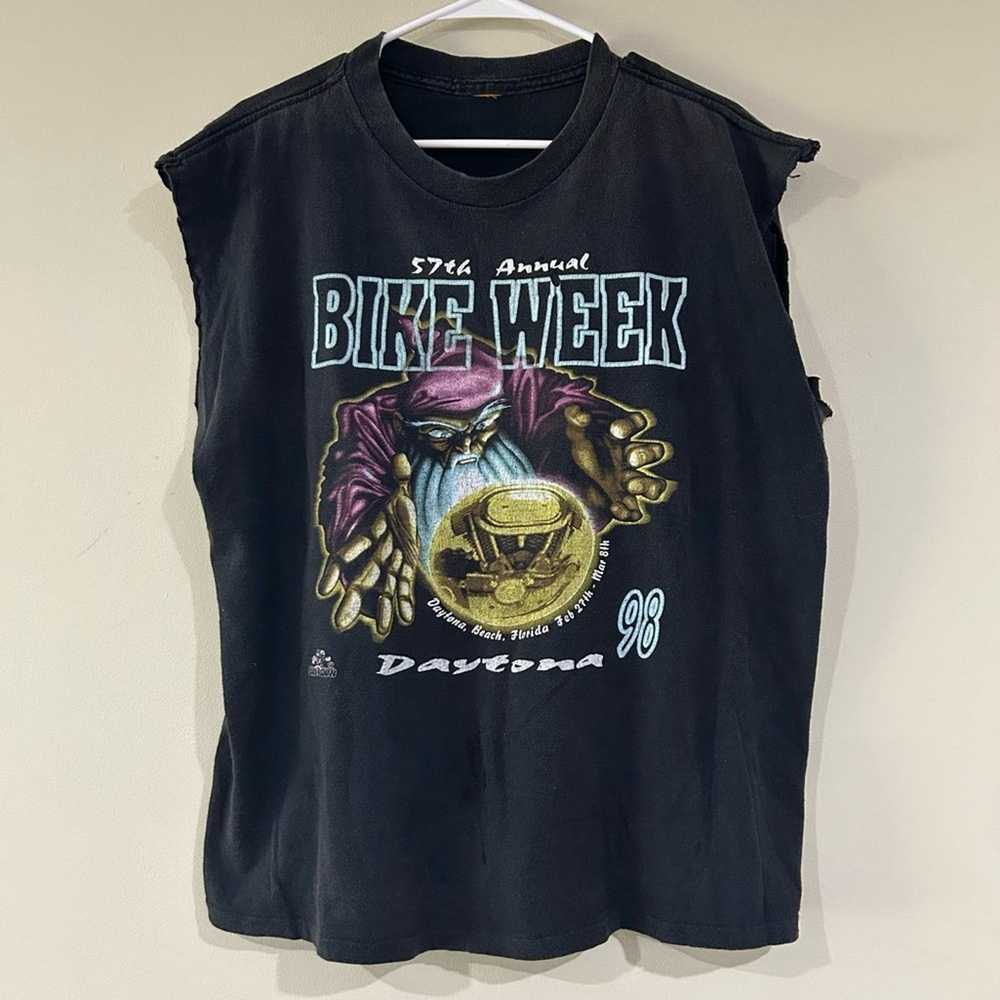 Other Vintage 1998 Daytona Bike Week Cutoff Shirt - image 1