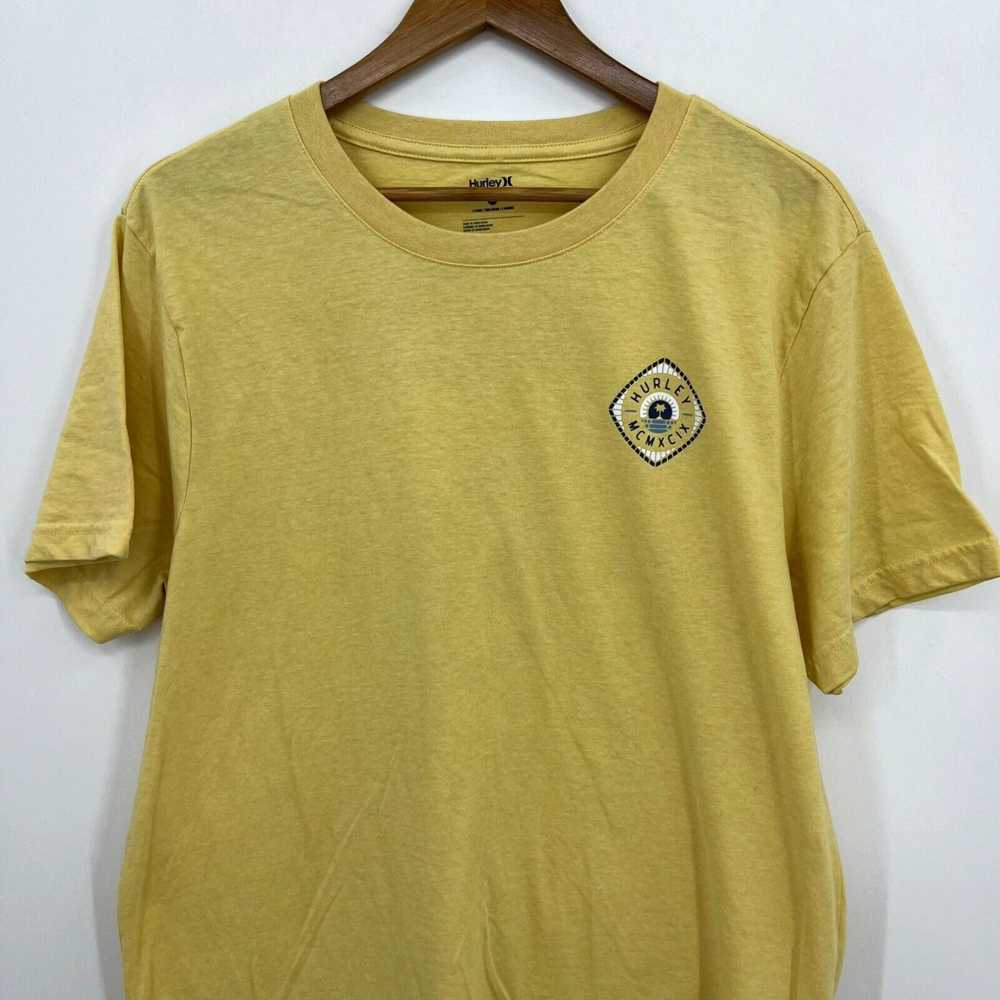 Hurley Hurley T-Shirt Men's XL Yellow Double Side… - image 2