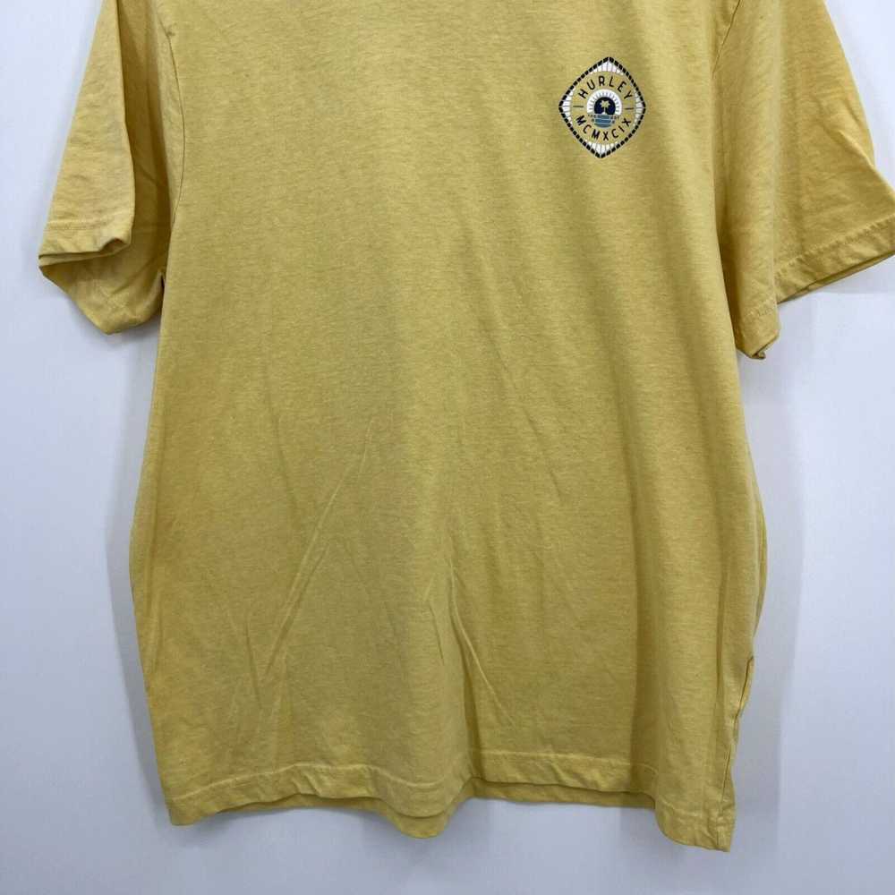 Hurley Hurley T-Shirt Men's XL Yellow Double Side… - image 3