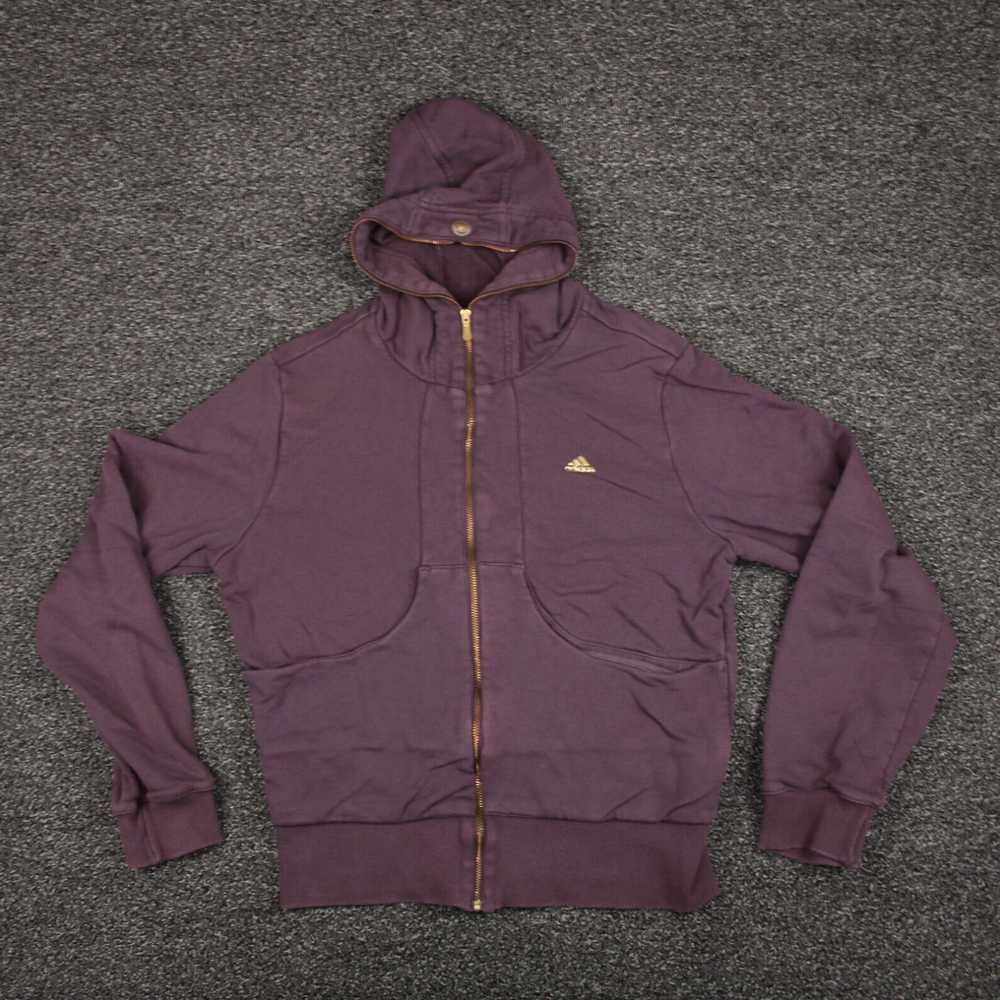 Adidas Purple Full Zip Long Sleeve Hooded Pockets… - image 1