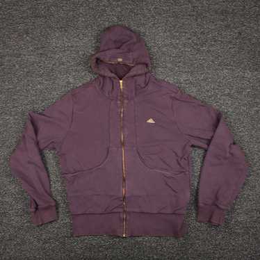 Adidas Purple Full Zip Long Sleeve Hooded Pockets… - image 1