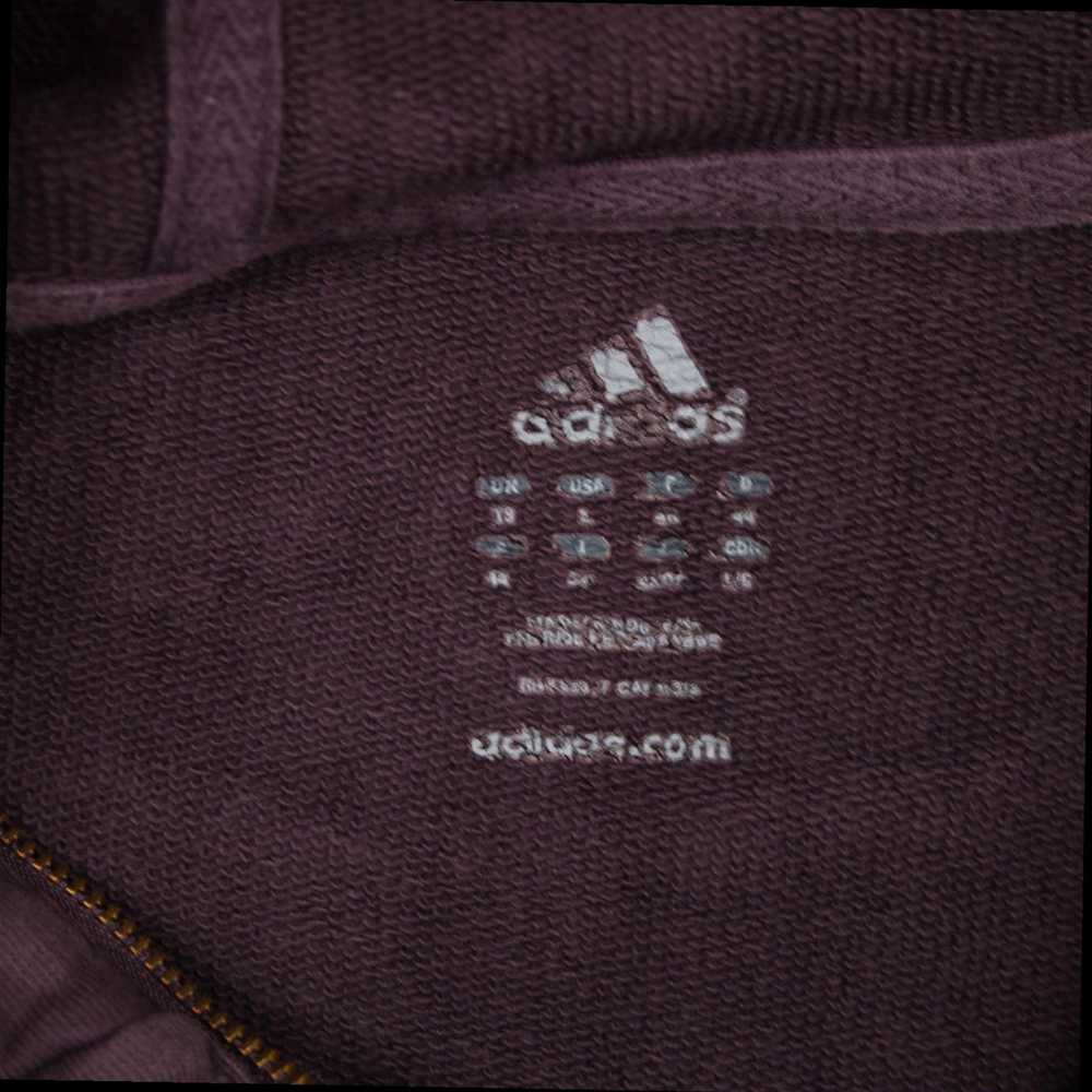 Adidas Purple Full Zip Long Sleeve Hooded Pockets… - image 7