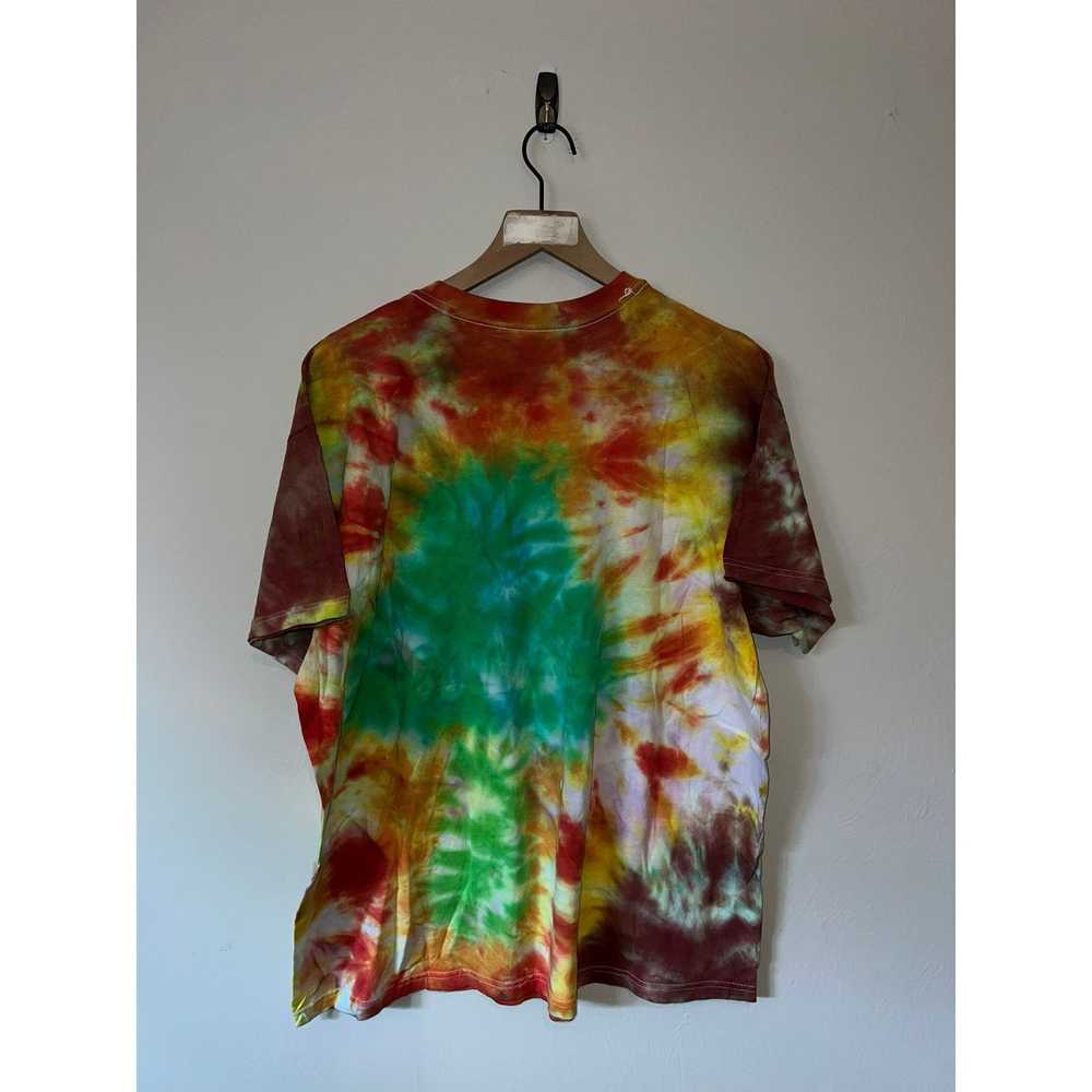 Hanes Y2K Hanes Comfort Soft Red Green Tie Dye Sh… - image 7