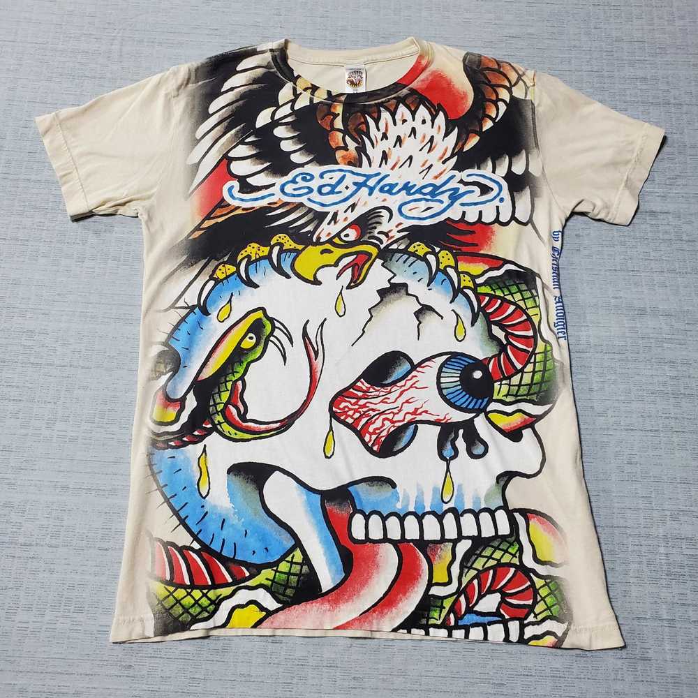 Ed Hardy Ed Hardy Eagle, Snake and Skull T-Shirt - image 1