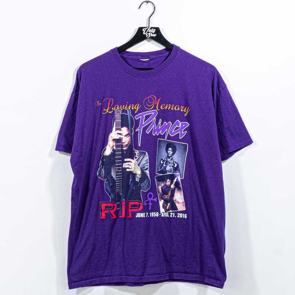 Band Tees × Prince × Vintage Prince Memorial T-Sh… - image 1