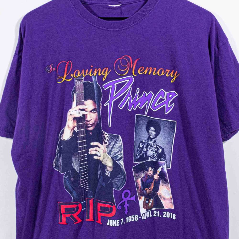 Band Tees × Prince × Vintage Prince Memorial T-Sh… - image 4