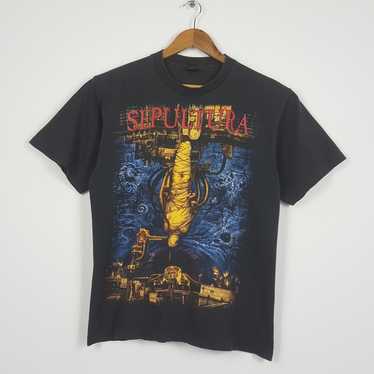 Sepultura tour t-shirt, black tee shirt, vintage rare… - Gem