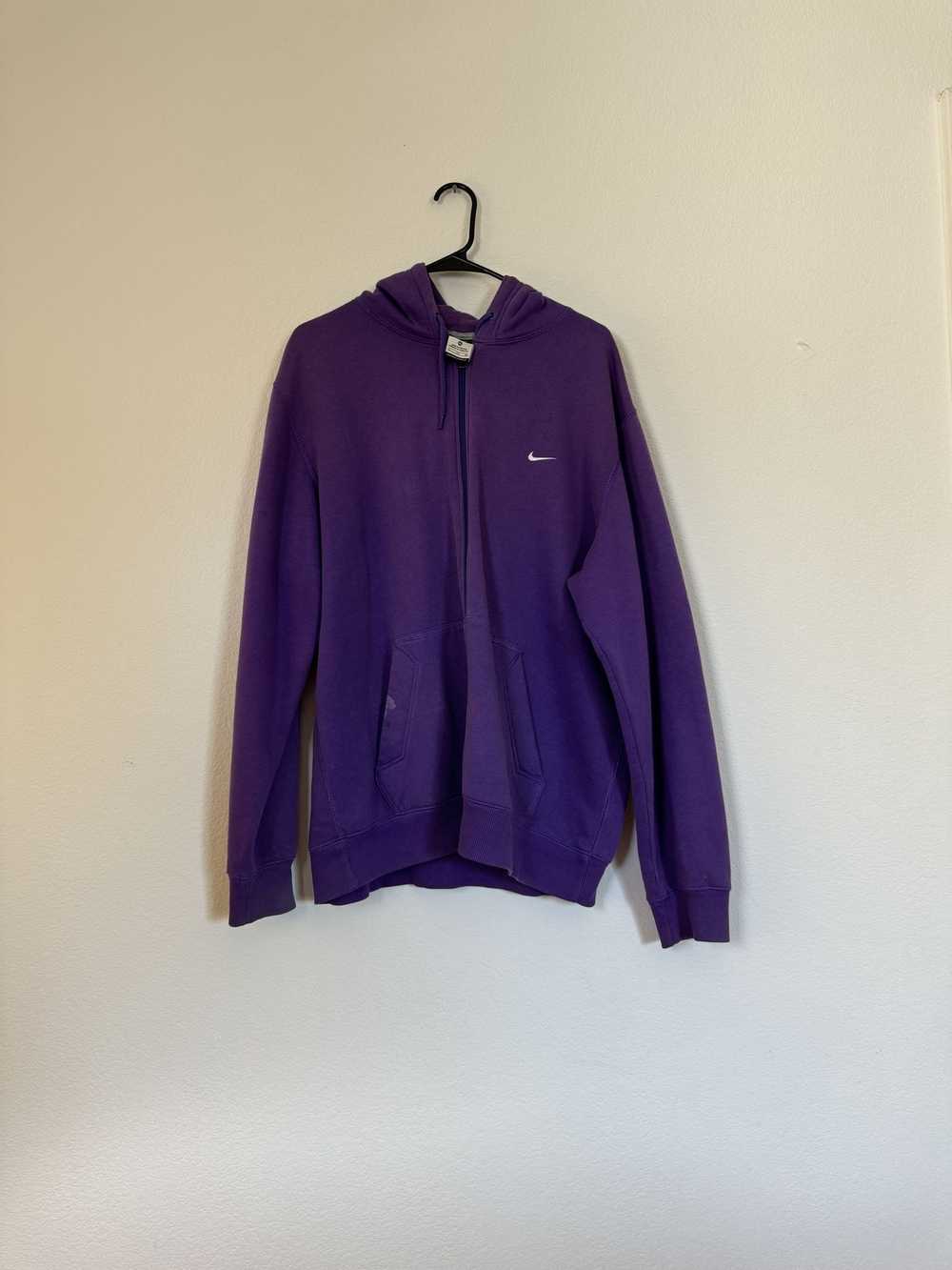 Nike Vintage Nike Purple Full Zip Hoodie - image 1