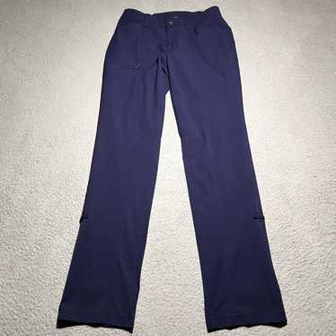 Vintage Women's Blue Utility Polyester Stretch Wai