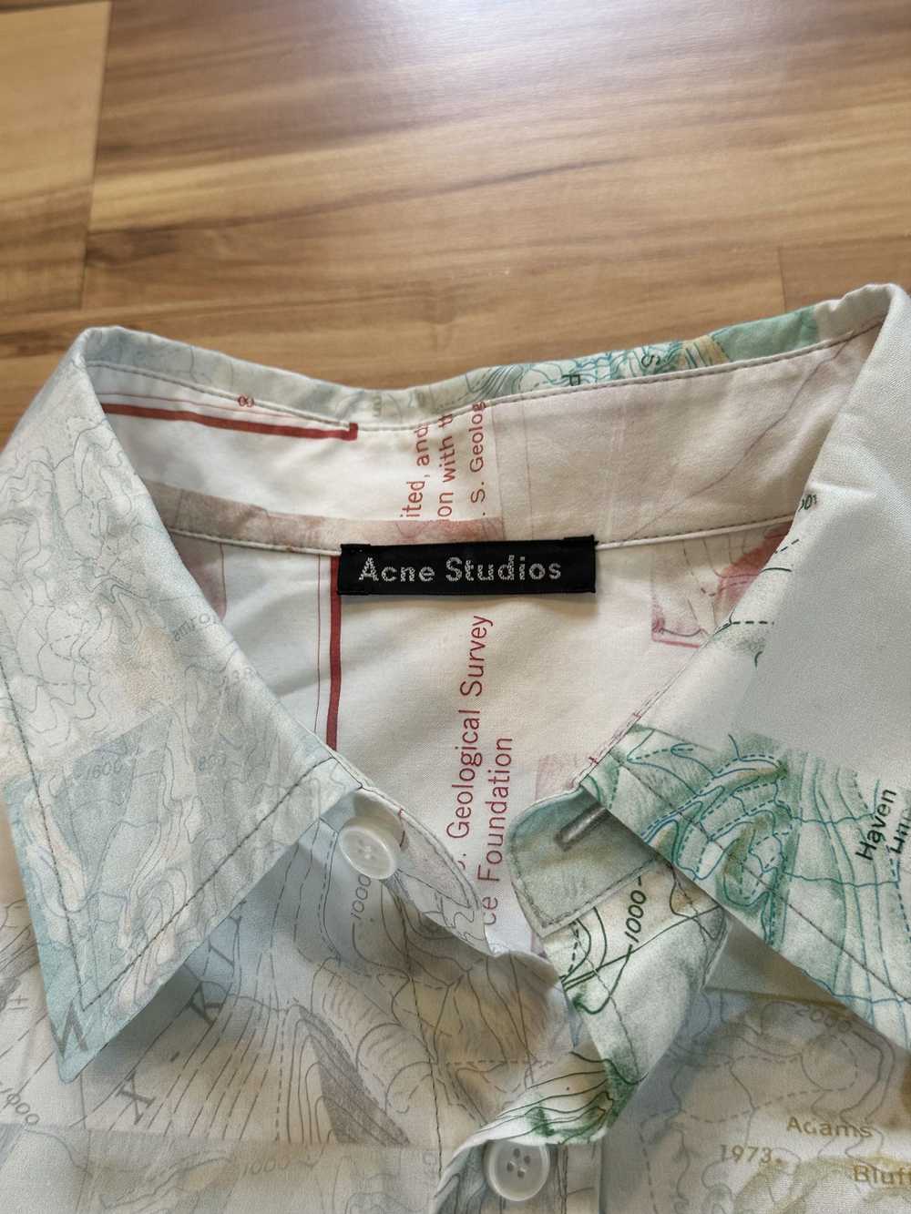 Acne Studios Acne Studios Salem Map Print Shirt - image 5