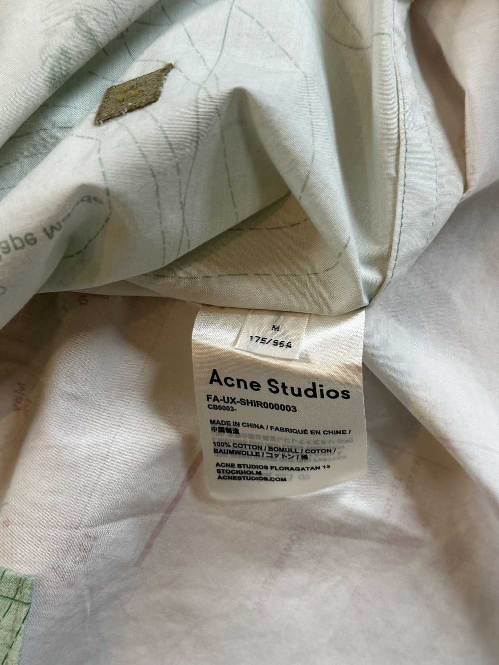 Acne Studios Acne Studios Salem Map Print Shirt - image 6